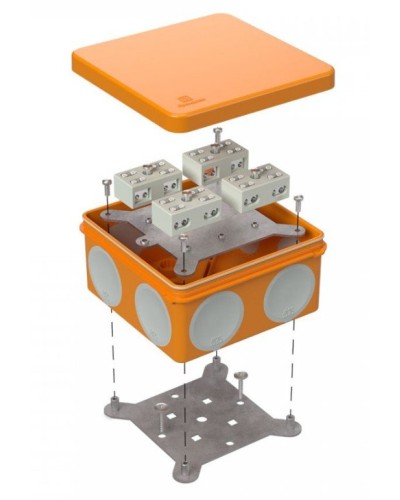 Коробка огнестойкая 100х100х50 (60-0300-FR6.0-4-8-Р Е15-Е60). Коробка огнестойкая для открытой установки. Промрукав в Саратове