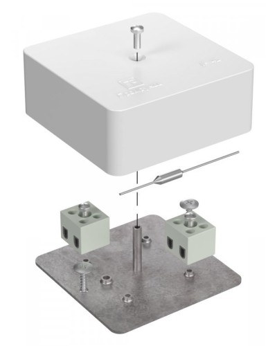 Коробка огнестойкая 75х75х30 (40-0450-FR2.5-4-П). Коробка огнестойкая для открытой установки. Промрукав в Саратове
