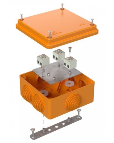 Коробка огнестойкая 100х100х50 (40-0300-FR2.5-6). Коробка огнестойкая для открытой установки. Промрукав в Саратове