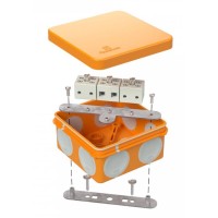 Коробка огнестойкая 60-0210-FR6.0-6 Е15-Е120 80х80х40. Коробка огнестойкая для открытой установки. Промрукав