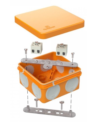 Коробка огнестойкая 80х80х40 (60-0210-FR2.5-6). Коробка огнестойкая для открытой установки. Промрукав в Саратове
