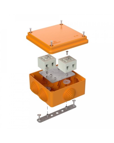 Коробка огнестойкая 100х100х50 для о/п (40-0300-FR10.0-4). Коробка огнестойкая для открытой установки. Промрукав в Саратове