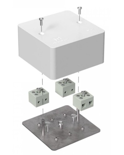 Коробка огнестойкая 103х103х45 (40-0470-FR2.5-6). Коробка огнестойкая для открытой установки. Промрукав в Саратове