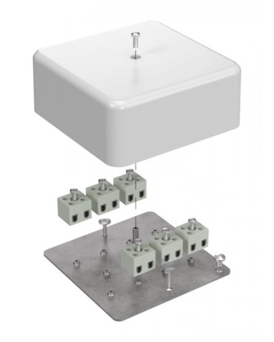 Коробка огнестойкая 103х103х45 (латунь) (40-0470-FR2.5-12-Е60). Коробка огнестойкая для открытой установки. Промрукав в Саратове