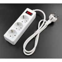 SP3W-510 GARDA. Сетевой фильтр 3 розетки,1м, белый. 5bites