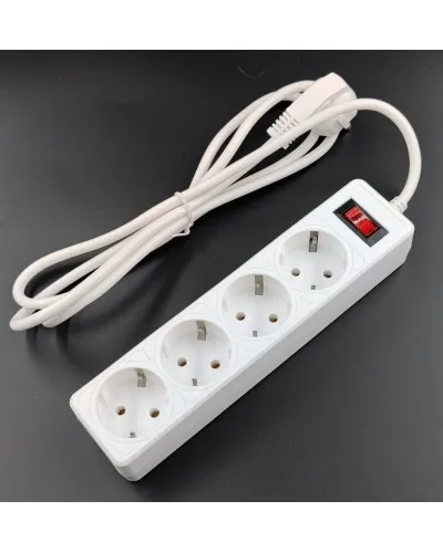 SP4W-530 GARDA. Сетевой фильтр 4 розетки,3м, белый. 5bites в Саратове