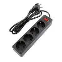 SP4B-550 GARDA. Сетевой фильтр 4 розетки,5м, черный. 5bites