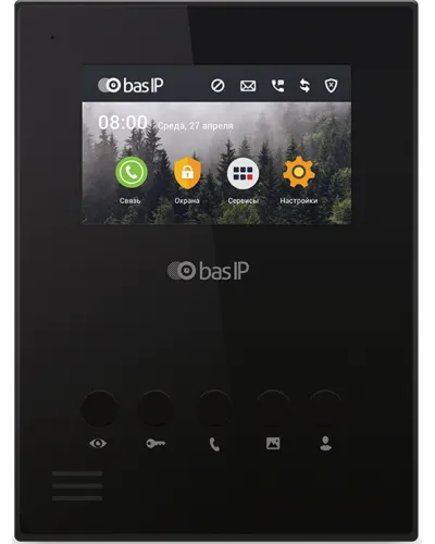 AU-04LA (AU-04L) BLACK. Монитор IP-домофона. BAS-IP в Саратове