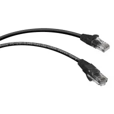 PC-UTP-RJ45-Cat.5e-2m-BK (7681c), чёрный. Патч-корд медный. CABEUS