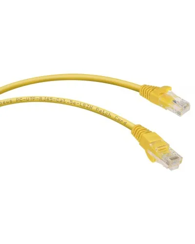 PC-UTP-RJ45-Cat.5e-0.3m-YL-LSZH (9495c), желтый. Патч-корд медный. CABEUS в Саратове