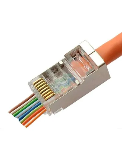 8P8C-SH-C6-FC (100 шт) (10797c). Разъем RJ-45. CABEUS в Саратове