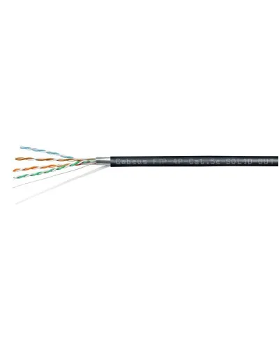 FTP-4P-Cat.5e-SOLID-OUT-LSZH-UV (7176c). Кабель «витая пара» (LAN) для структурированных систем связи. CABEUS в Саратове