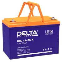 Delta HRL 12-75 X. Аккумулятор герметичный свинцово-кислотный. Delta
