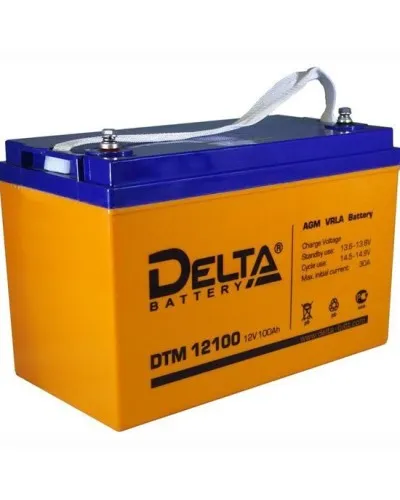 Delta DTM 12100 L. Аккумулятор герметичный свинцово-кислотный. Delta в Саратове