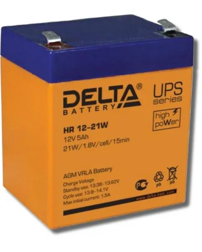 Delta HR 12-21 W. Аккумулятор герметичный свинцово-кислотный. Delta в Саратове