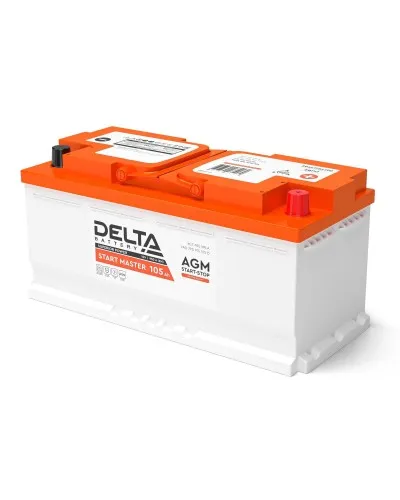 Delta START MASTER AGM 12105 (105 Ah). Аккумулятор автомобильный герметичный свинцово-кислотный. Delta в Саратове