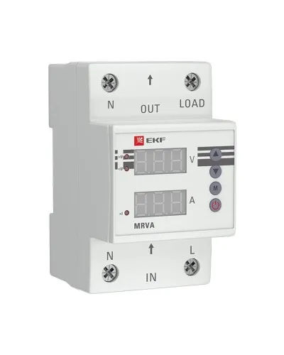 MRVA 25A PROxima (MRVA-25A). Реле напряжения и тока с дисплеем. EKF в Саратове