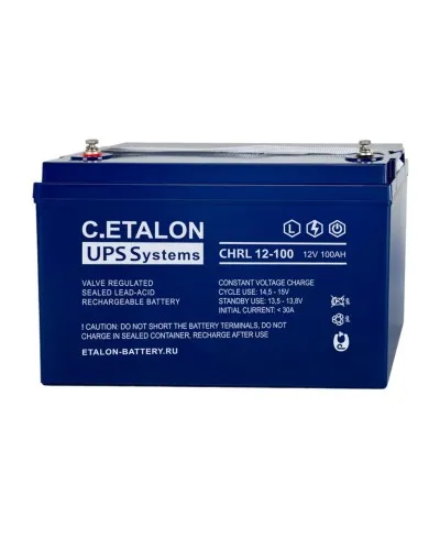 C.ETALON CHRL 12-100. Аккумулятор герметичный свинцово-кислотный. ETALON в Саратове