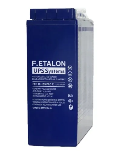F.ETALON FTE 12-105 PRO X. Аккумулятор герметичный свинцово-кислотный. ETALON в Саратове