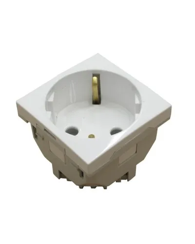 Розетка 2к+З (45х45), белая (45131 SBR): Розетка 2к+З в Саратове