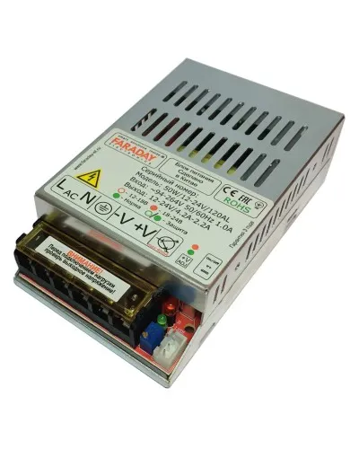 50W/12-24V/120AL. Импульсный блок питания. FARADAY в Саратове