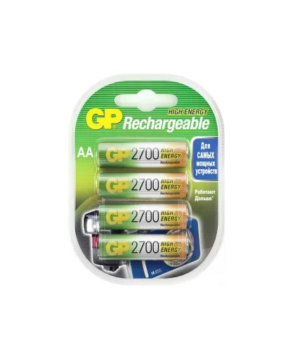 GP 270AAHC AA (GP 270AAHC-2DECRC4), упак. 4 шт.. Перезаряжаемые аккумуляторы. GP Batteries в Саратове