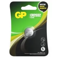 GP Lithium CR2032 (GP CR2032-2CRU1 10/600), БЛИСТЕР. Литиевая дисковая батарея. GP Batteries