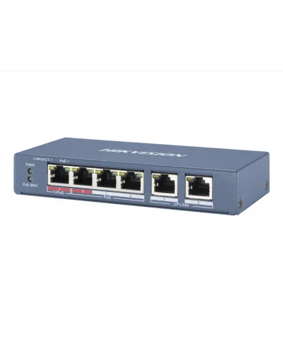 DS-3E0106P-E/M. Коммутатор с питанием POE. Hikvision в Саратове