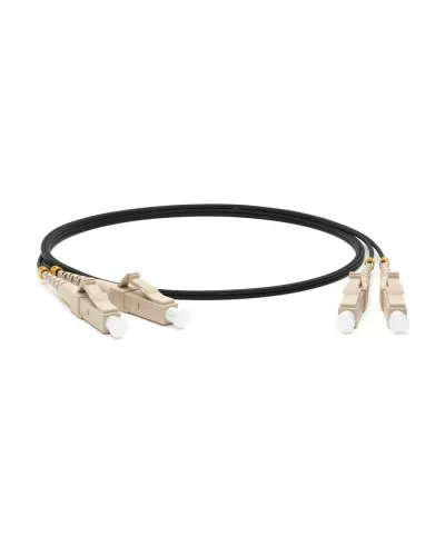 FC-D2-50-LC/PR-LC/PR-H-2M-LSZH-BK. Патч-корд волоконно-оптический многомодовый. Hyperline в Саратове