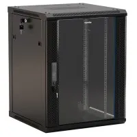 TWB-FC-1266-GP-RAL9004. Шкаф телекоммуникационный 19 настенный 12U. Hyperline