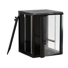 TWB-0445-GP-RAL9004. Шкаф телекоммуникационный 19 настенный 4U. Hyperline