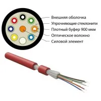 FO-DT-IN-504-12-LSZH-MG. Кабель волоконно-оптический многомодовый. Hyperline