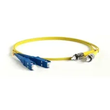 FC-D2-9-SC/UR-ST/UR-H-1M-LSZH-YL. Патч-корд волоконно-оптический ST-SC. Hyperline