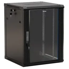TWB-1545-GP-RAL9004. Шкаф телекоммуникационный 19 настенный 15U. Hyperline