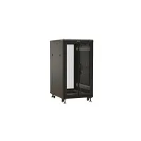 TTBR-1866-DD-RAL9004. Шкаф телекоммуникационный 19 напольный 18U. Hyperline