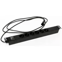 SHE19-6SH-2.5IEC. Блок розеток 19. Hyperline