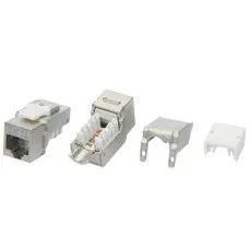 KJ9-8P8C-C5e-90-SH-F-WH. Вставка Keystone Jack RJ-45. Hyperline