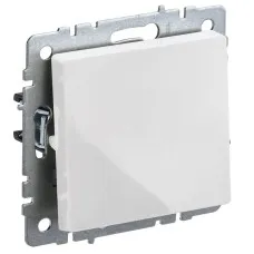 Выключатель 1-клавишный ВС10-1-4-БрБ белый BRITE (BR-V14-0-10-K01). Выключатель самовозвратный. IEK