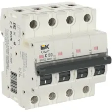 M06N 4P C 50А 6кА ARMAT (AR-M06N-4-C050). Автоматический выключатель. IEK