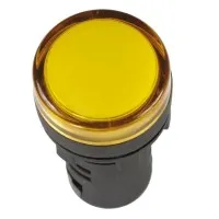 Лампа AD22DS (LED) матрица D22 мм желтый 12В AC/DC желтый (BLS10-ADDS-012-K05). Светосигнальный индикатор. IEK