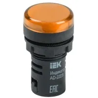 Лампа AD22DS (LED) матрица D22мм желтый 24В AC/DC (BLS10-ADDS-024-K05). Светосигнальный индикатор. IEK