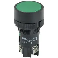 Кнопка SВ-7 Пуск зеленая D=22 мм (BBT40-SB7-K06). Кнопка. IEK