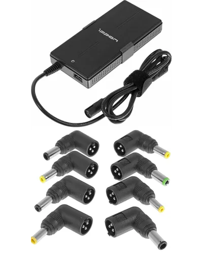 Блок питания Ippon S65U автоматический 65W 15V-19.5V 11-connectors 3.5A 1xUSB 2.1A, LED индикатор (651781). Блок питания. Ippon в Саратове