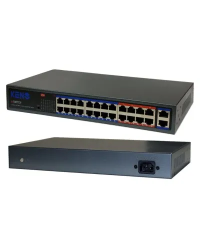 KN-SW2402POE+. Коммутатор с питанием по PoE. KENO в Саратове