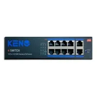 KN-SW802POE+. Коммутатор с питанием по PoE. KENO