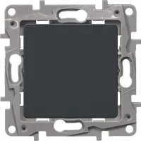 Выключатель 10AX-250В ETIKA, антрацит (672601). Выключатель. LegranD