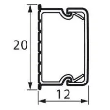 Мини-канал 20x12 мм METRA (638192): Короб