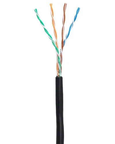 U/UTP 4pair, Cat5е, Out, PE (EC-UU004-5E-PE-BK). Кабель «витая пара» (LAN) для структурированных систем связи. NETLAN в Саратове