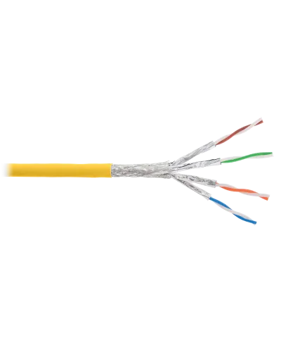 S/FTP, 4pair, Cat7a, Solid, In, LSZH (NKL 4375C-YL). Кабель «витая пара» (LAN) для структурированных систем связи. NIKOLAN в Саратове