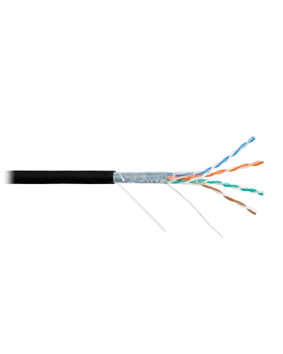 F/UTP 4pair, Cat5e, Solid, Out, PVC (NMC 9200B-BK). Кабель «витая пара» (LAN) для структурированных систем связи. NIKOMAX в Саратове